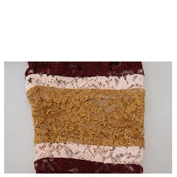 Multicolor Lace V-neck Pullover Sweater