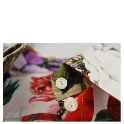 Multicolor Floral Cotton Collared Blouse Top