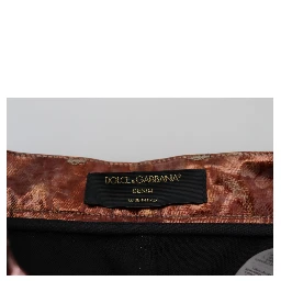 Metallic Bronze High Waist Skinny Jeans