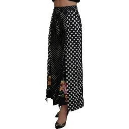 Multicolor Polka Dots High Waist  Pants