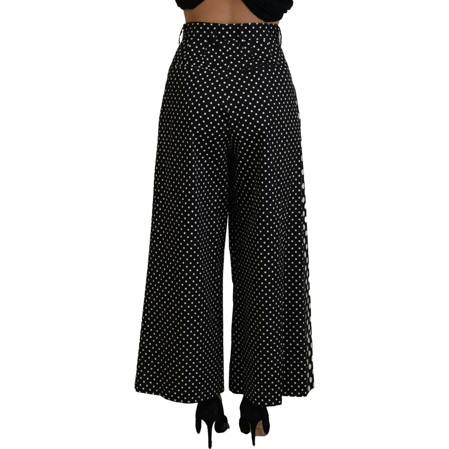 Multicolor Polka Dots High Waist  Pants