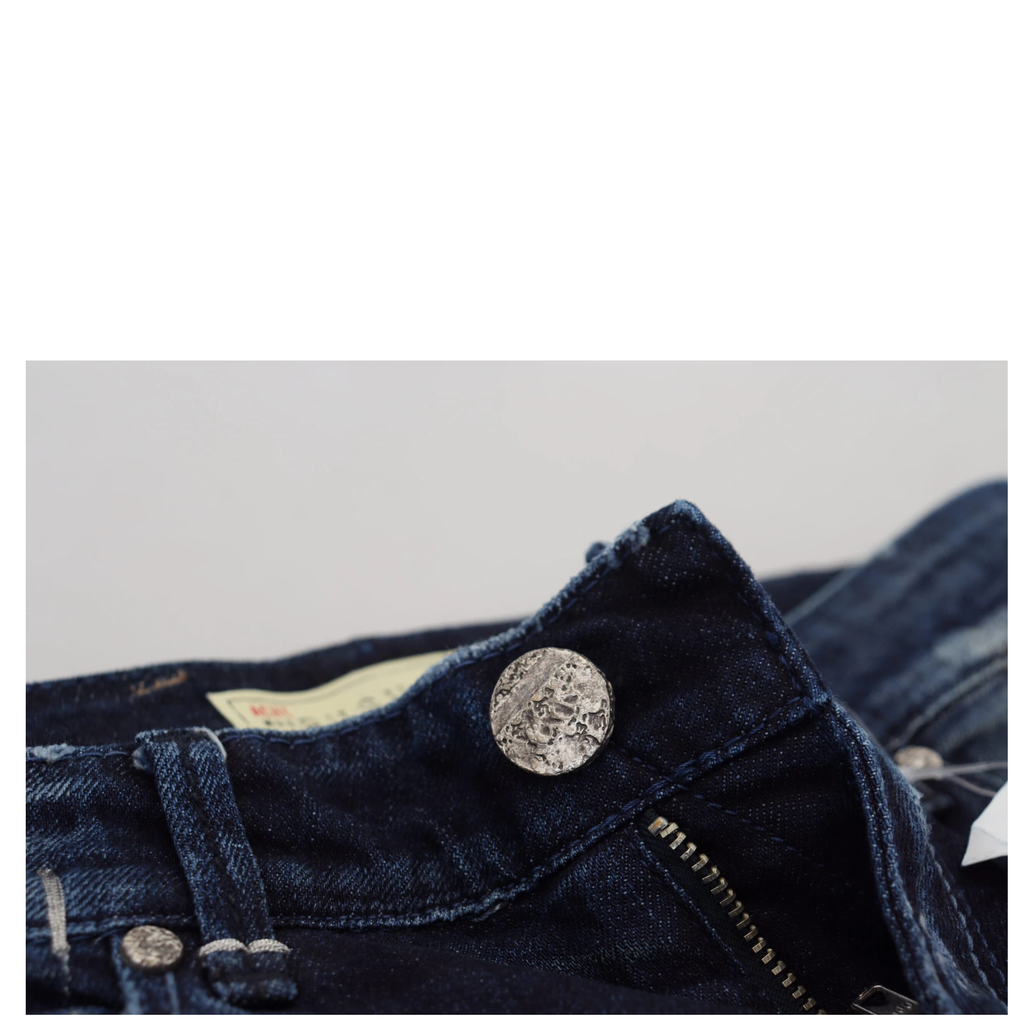 Blue Cotton Low Waist Slim Fit Women Casual Denim Jeans