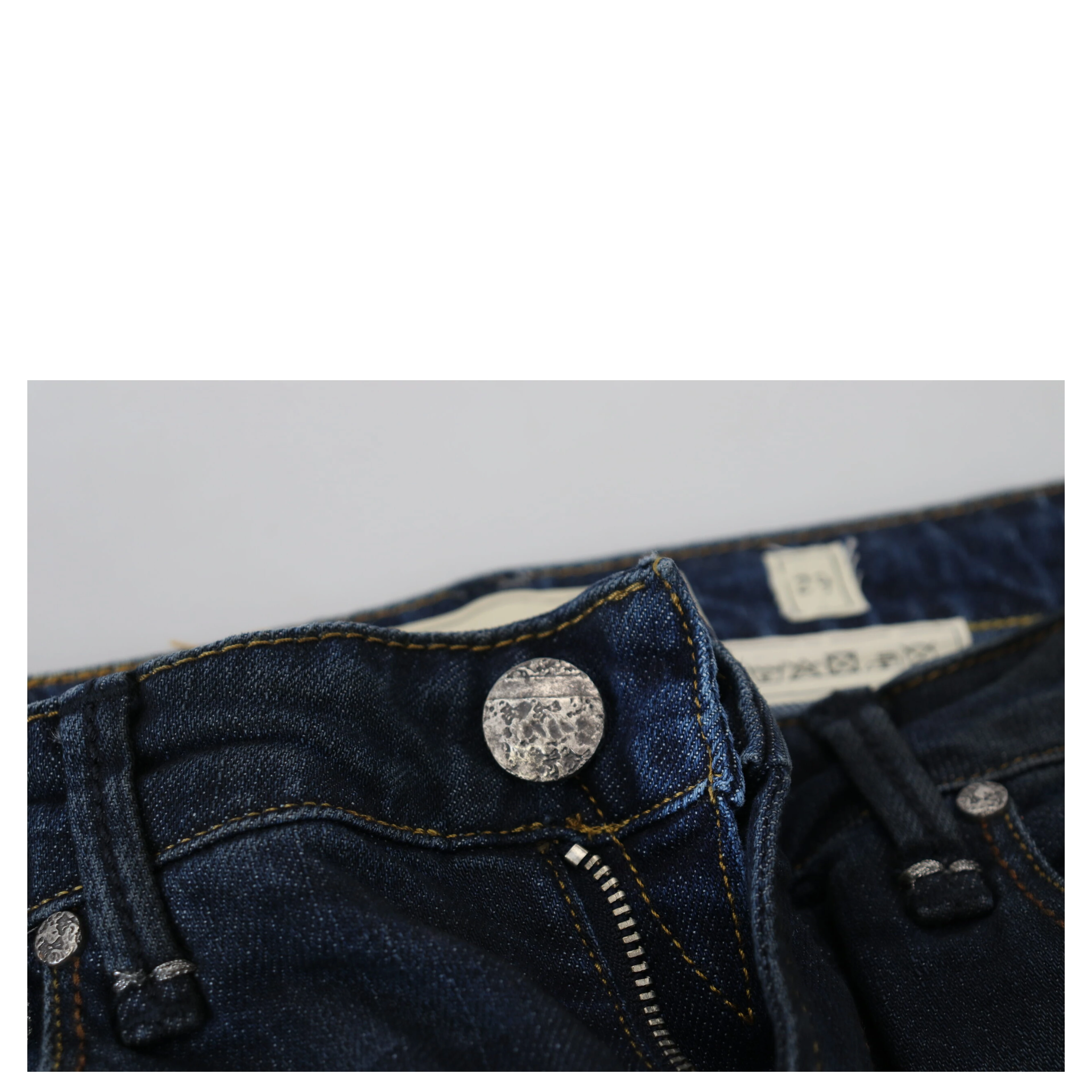 Blue Cotton Skinny Low Waist Women Casual Denim Jeans