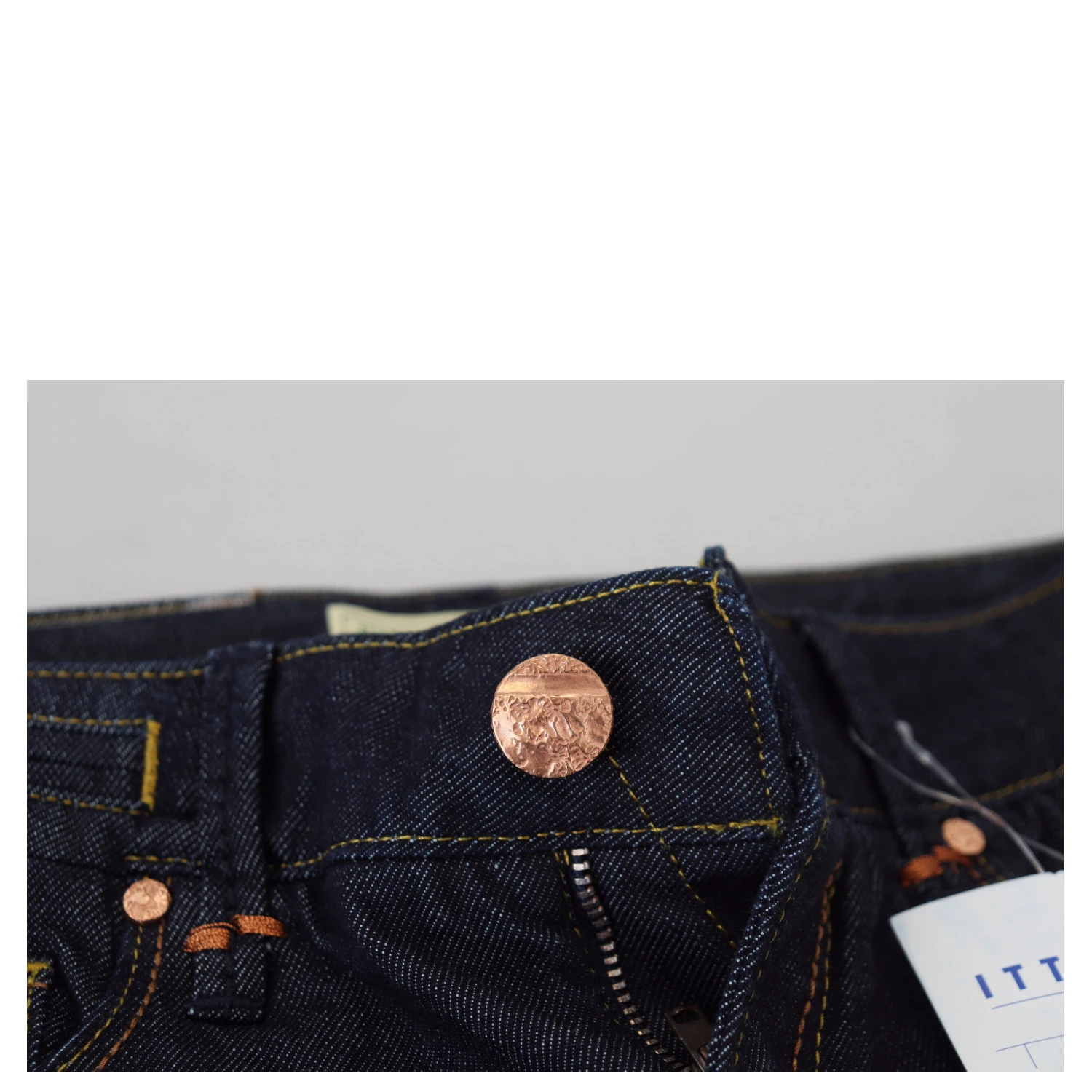 Blue Cotton Low Waist Slim Fit Women Casual Jeans