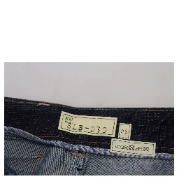 Blue Cotton Low Waist Slim Fit Women Casual Jeans
