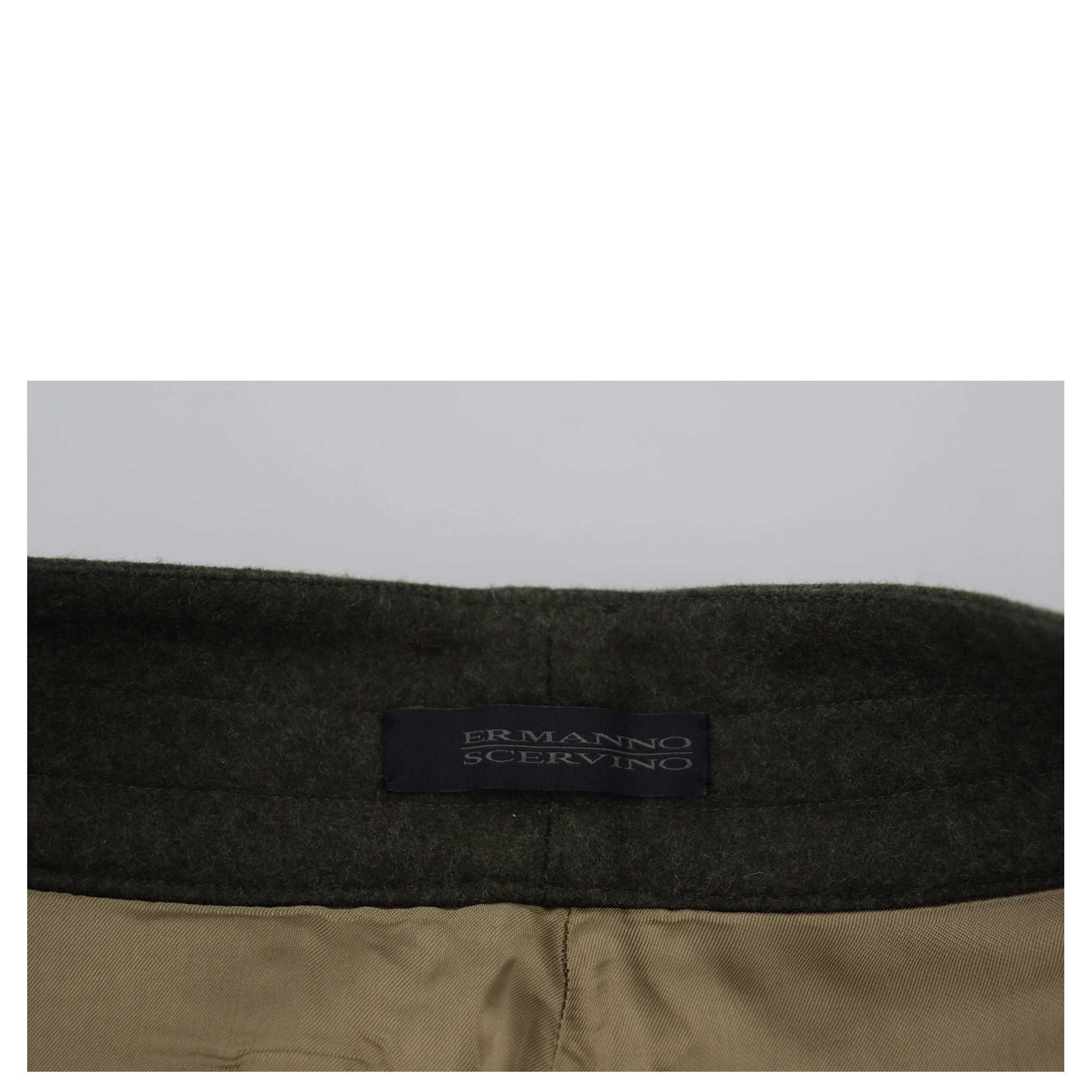 Green Lace Up Leg Women Tapered Pants