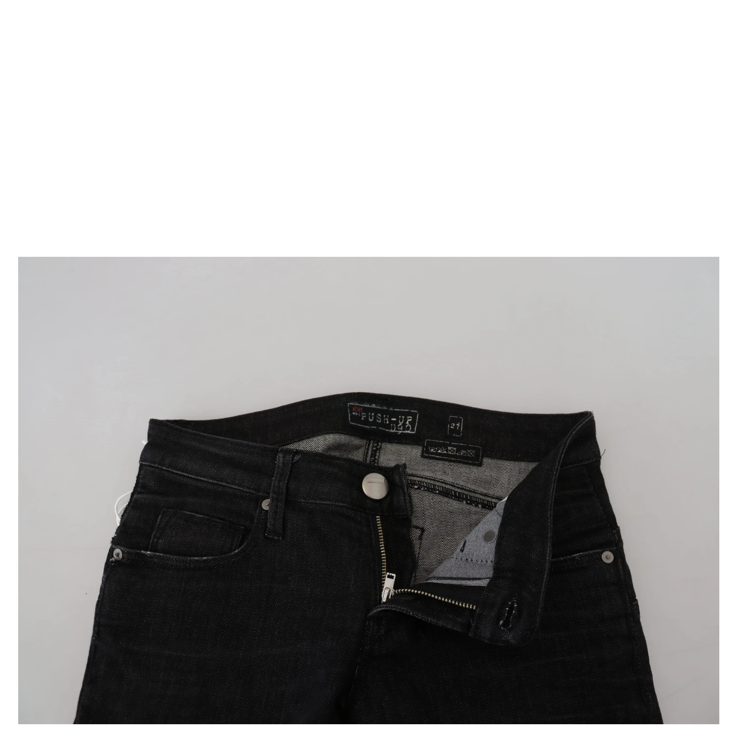 Black Cotton Slim Fit Women Casual Denim Jeans