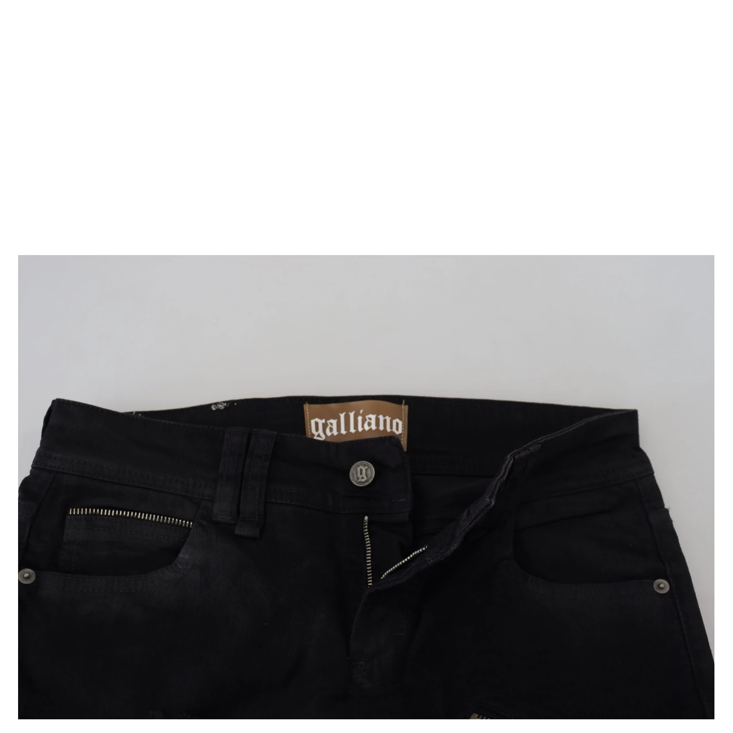 Black Cotton Mid Waist Skinny Slim Fit Denim Jeans