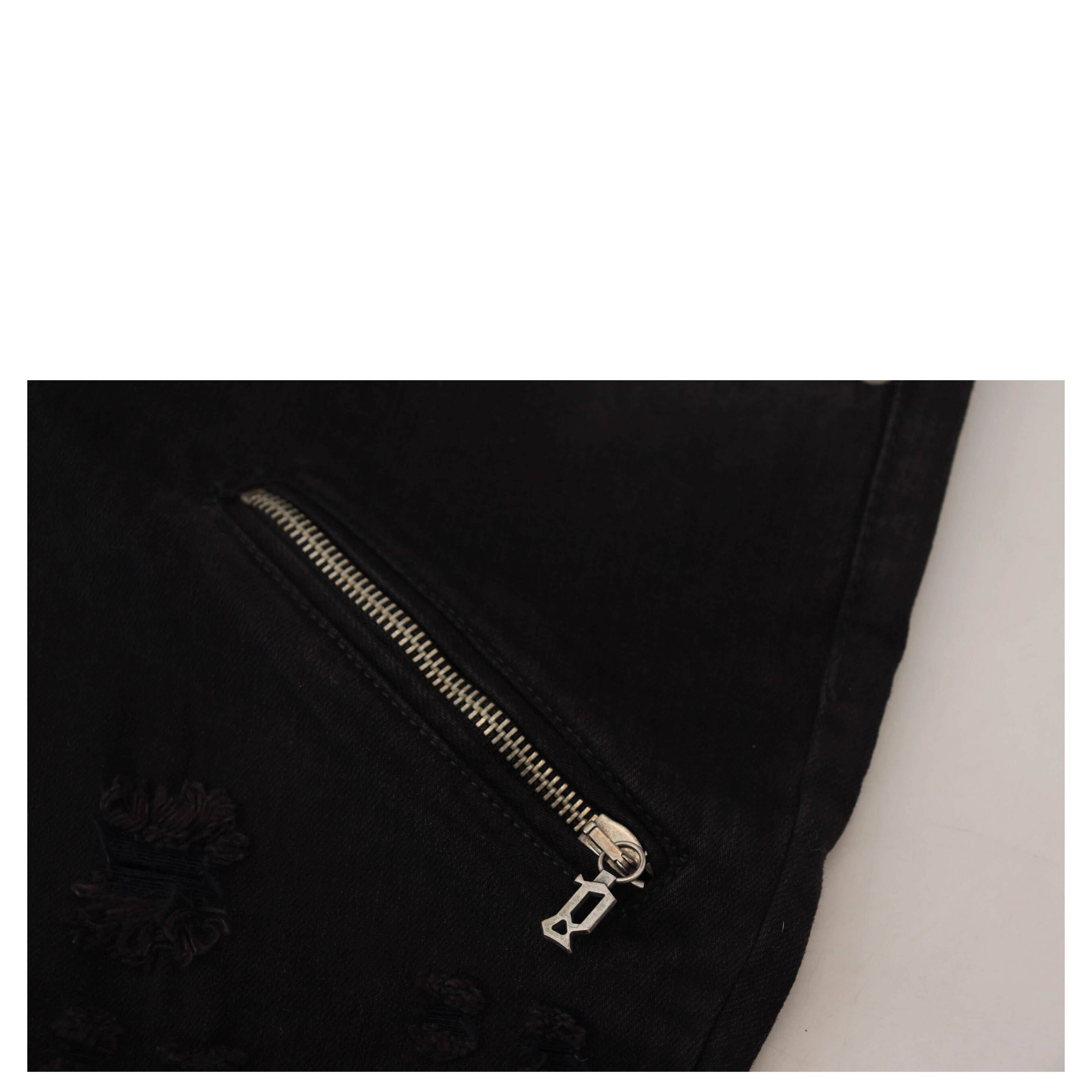 Black Cotton Mid Waist Skinny Slim Fit Denim Jeans