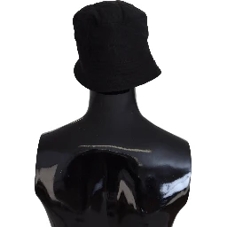 Black Nylon Women Bucket Cap Hat