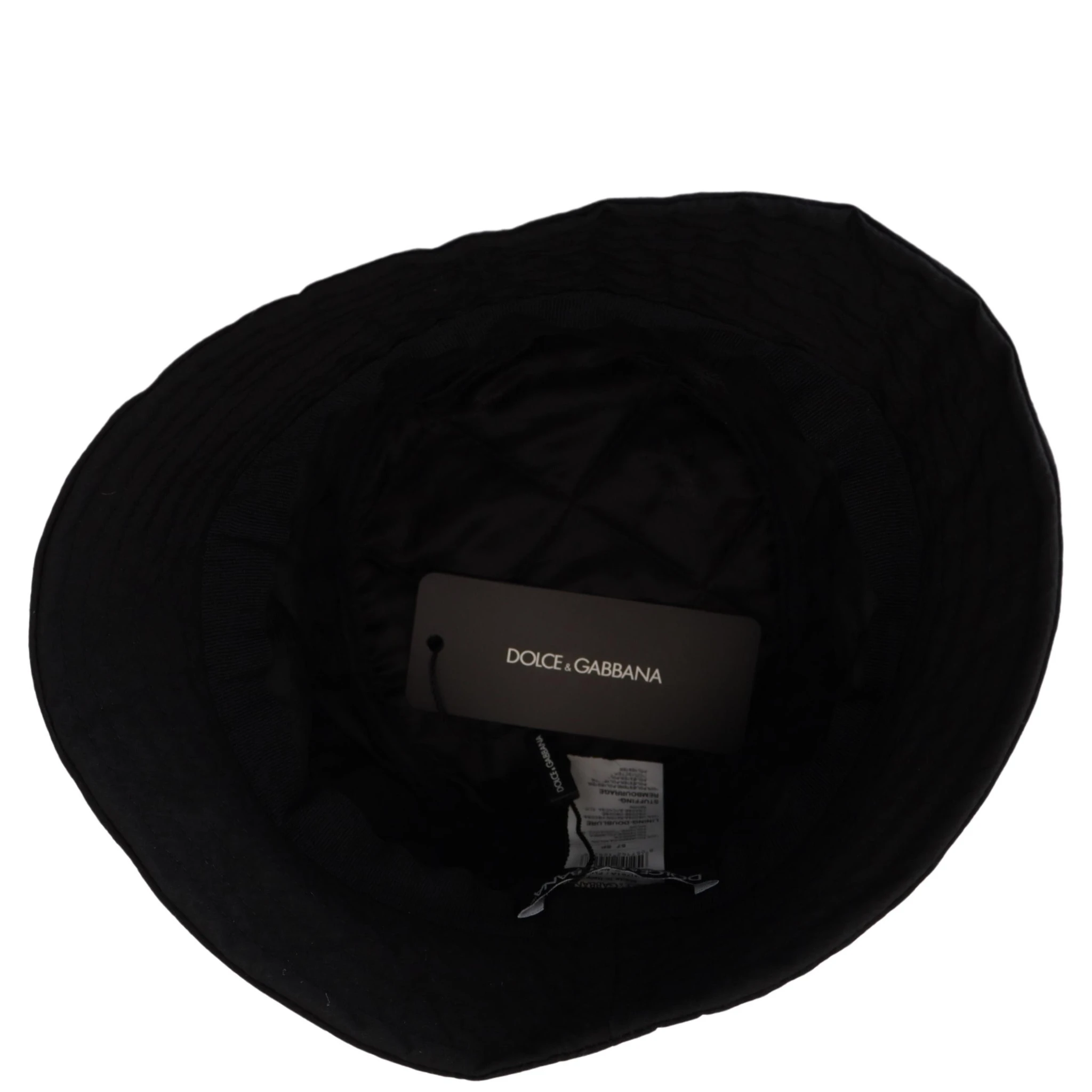 Black Nylon Women Bucket Cap Hat