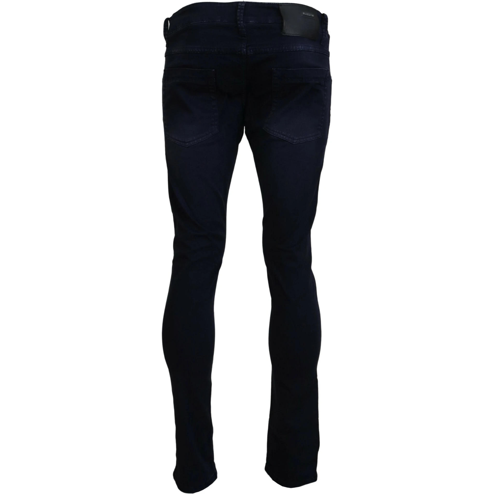 Blue Cotton Tapered Slim Fit Men Casual Denim Jeans