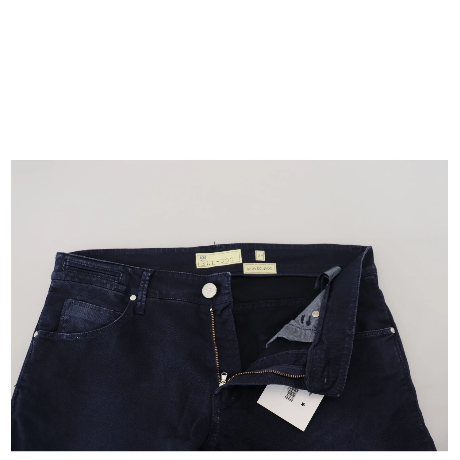Blue Cotton Tapered Slim Fit Men Casual Denim Jeans