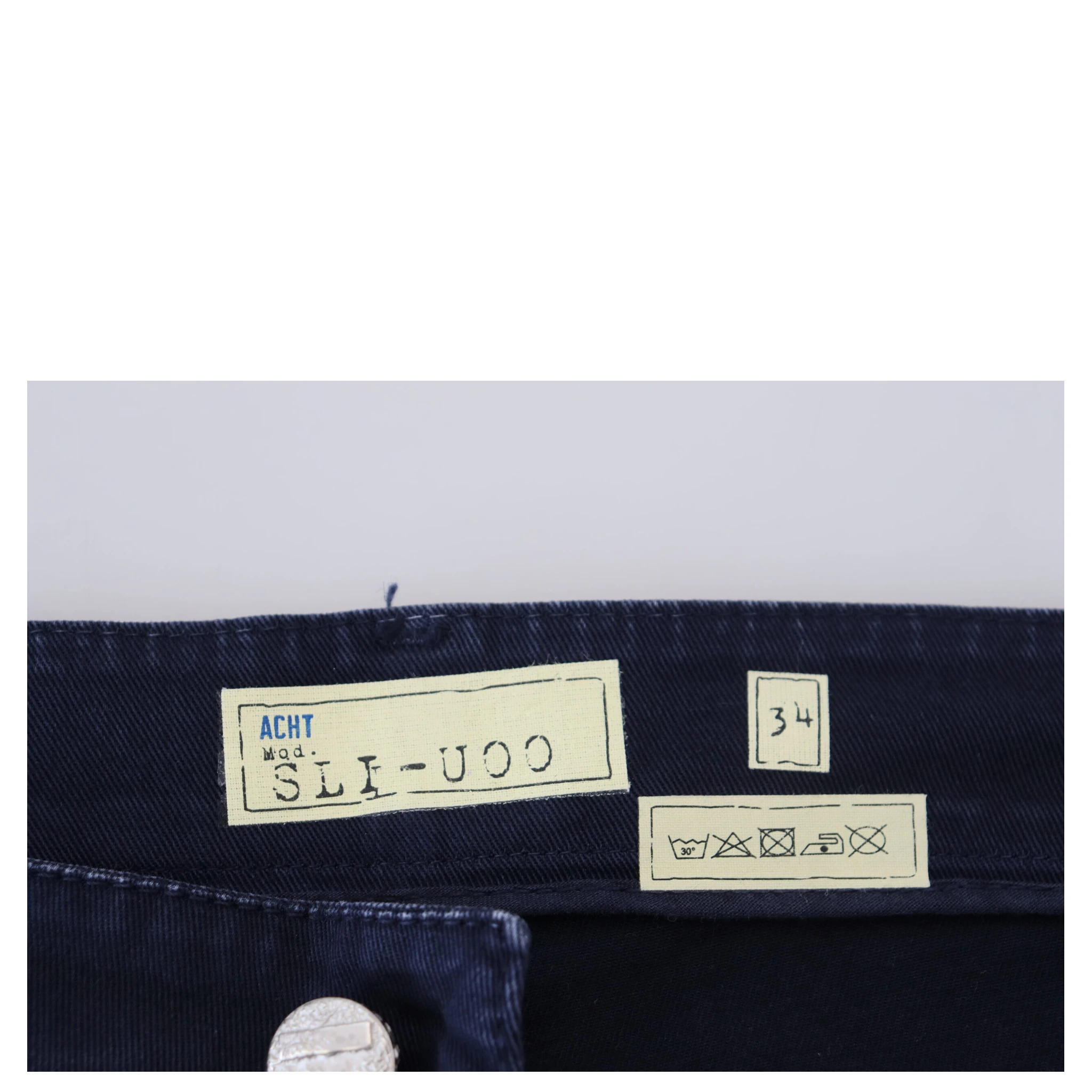 Blue Cotton Tapered Slim Fit Men Casual Denim Jeans