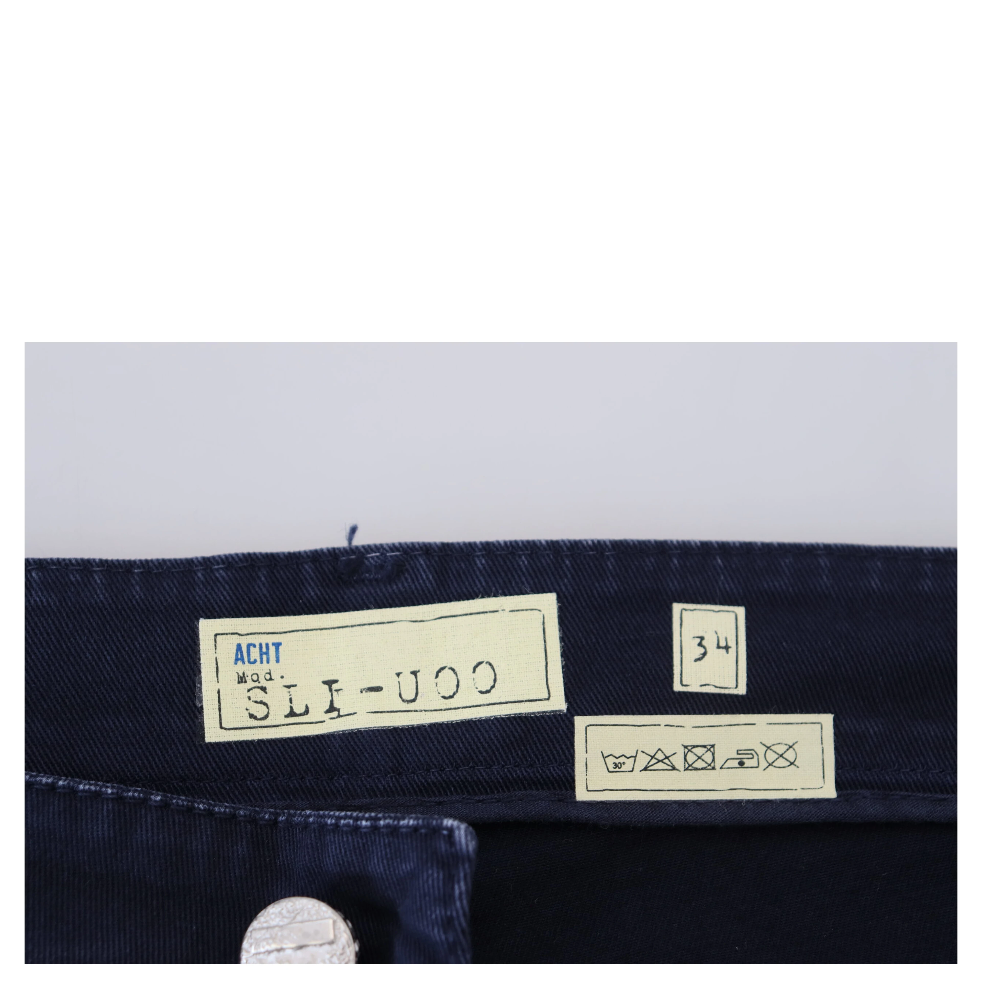 Blue Cotton Tapered Slim Fit Men Casual Denim Jeans