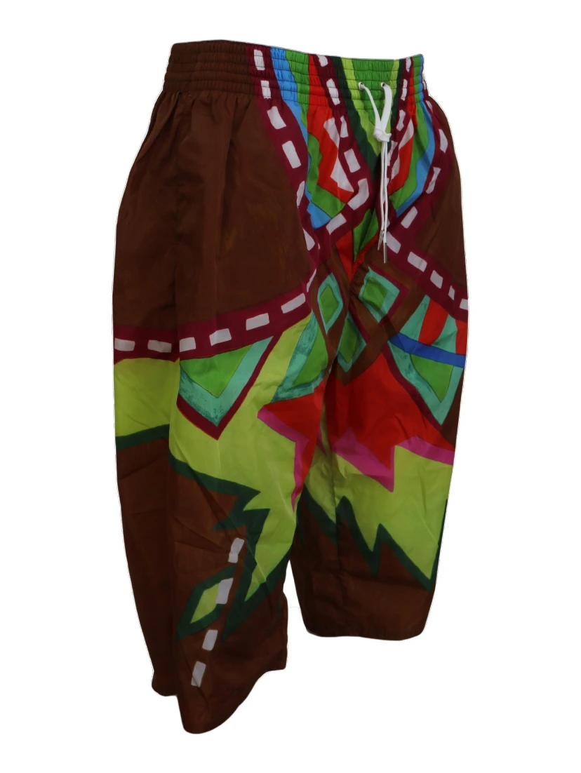 Multicolor Printed Men Beachwear Shorts Swimwear