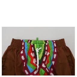 Multicolor Printed Men Beachwear Shorts Swimwear