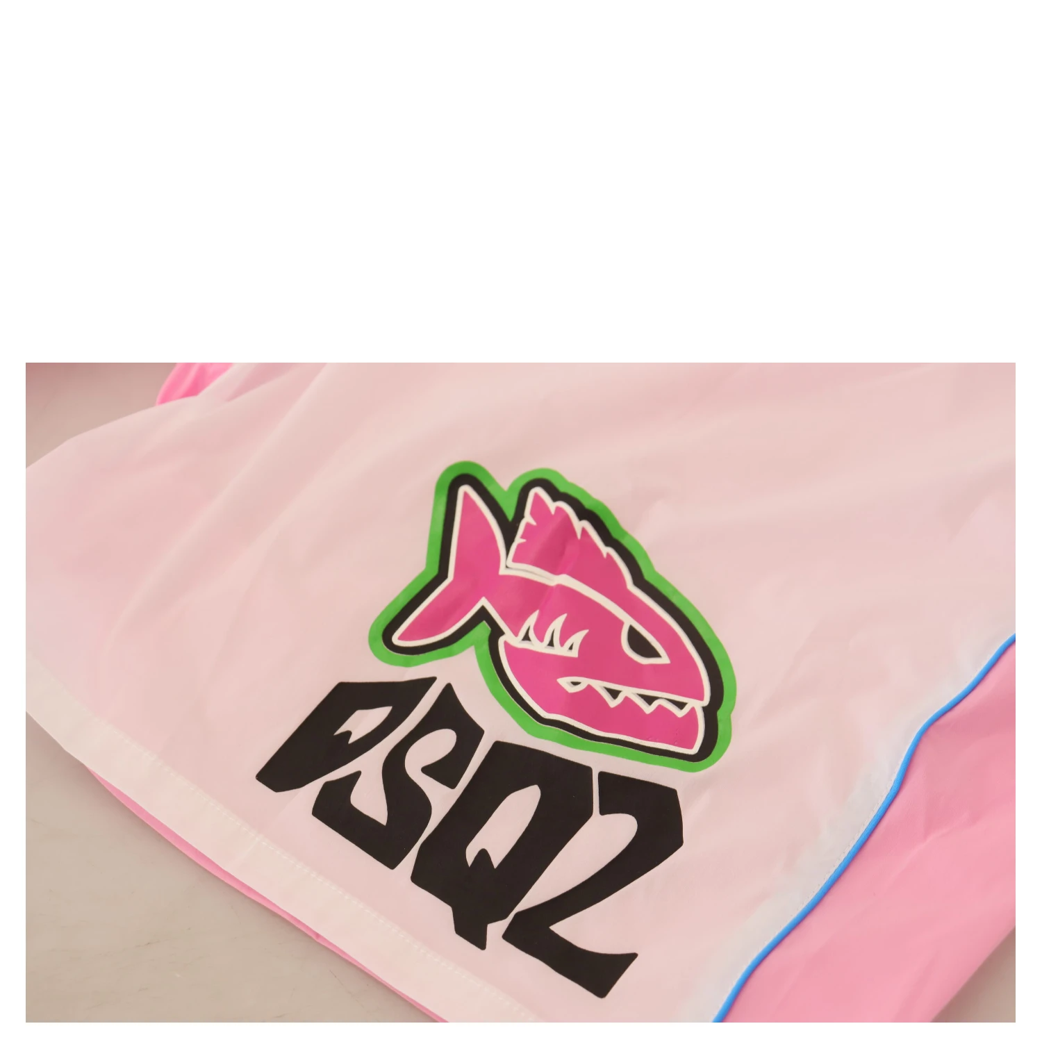 White Pink Logo Print Men Beachwear Shorts Swimwear