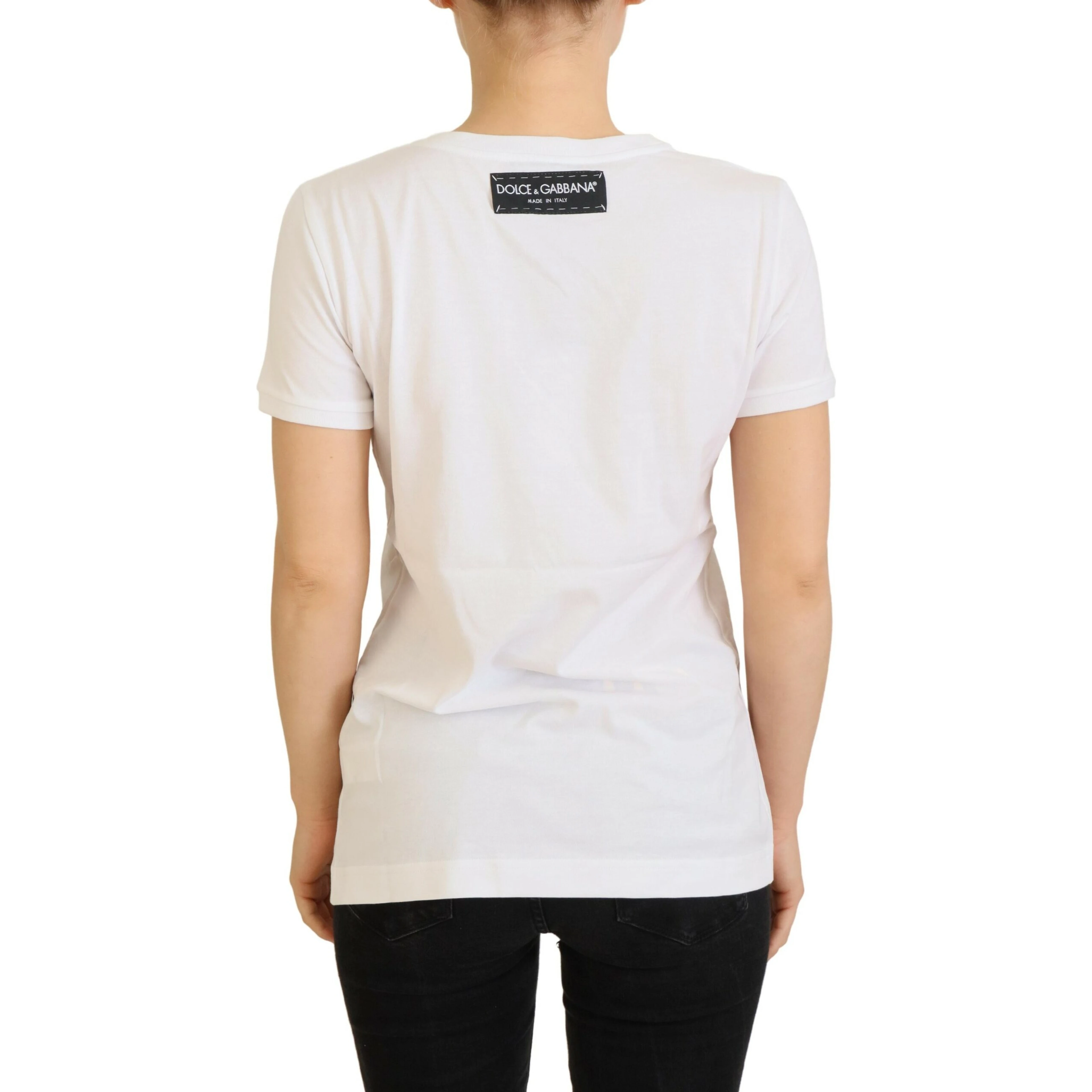 T-shirt Top White Textured Short Sleeve