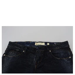 Blue Low Waist Slim Fit Women Denim Jeans