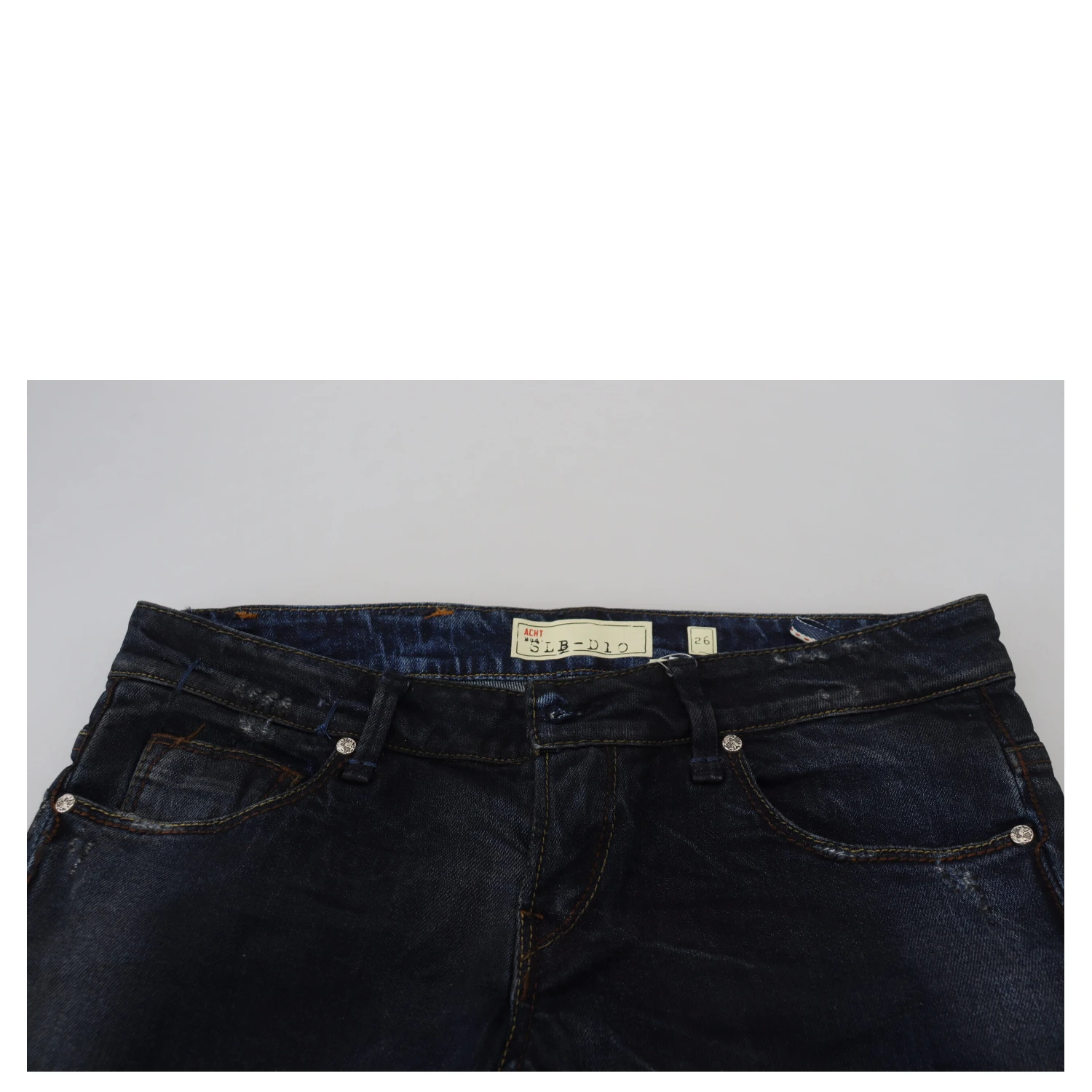 Blue Low Waist Slim Fit Women Denim Jeans