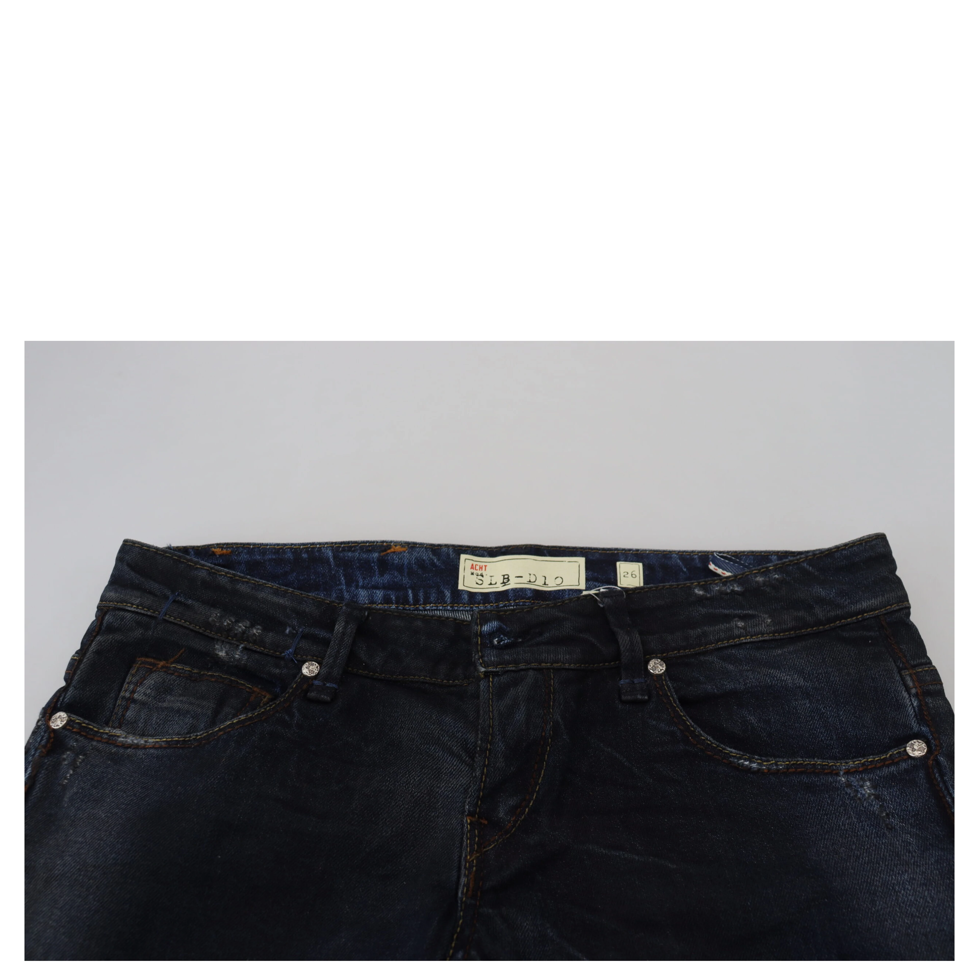Blue Low Waist Slim Fit Women Denim Jeans