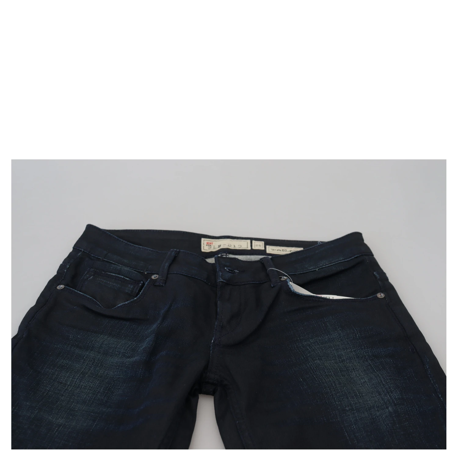 Blue Low Waist Slim Fit Women Denim Jeans