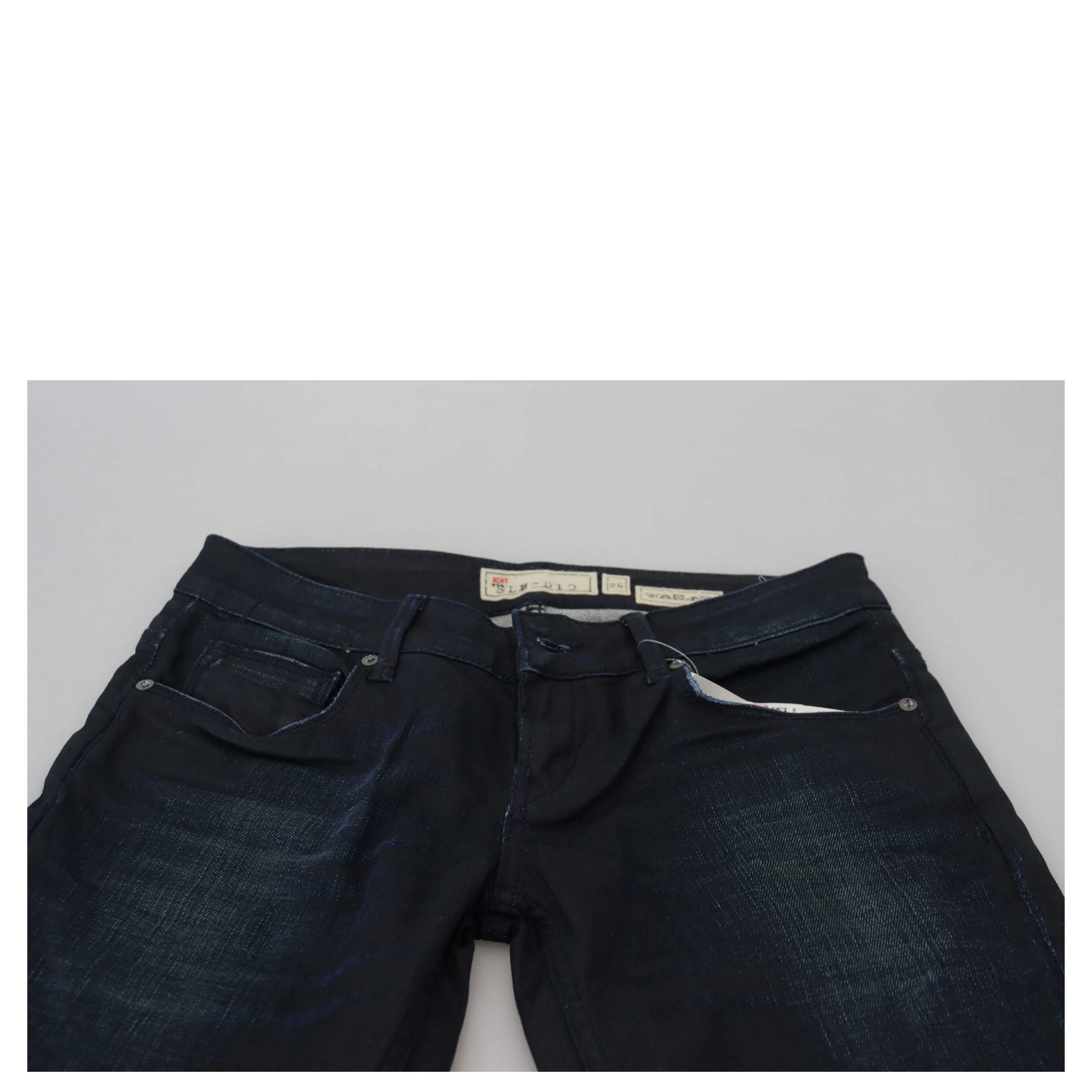 Blue Low Waist Slim Fit Women Denim Jeans