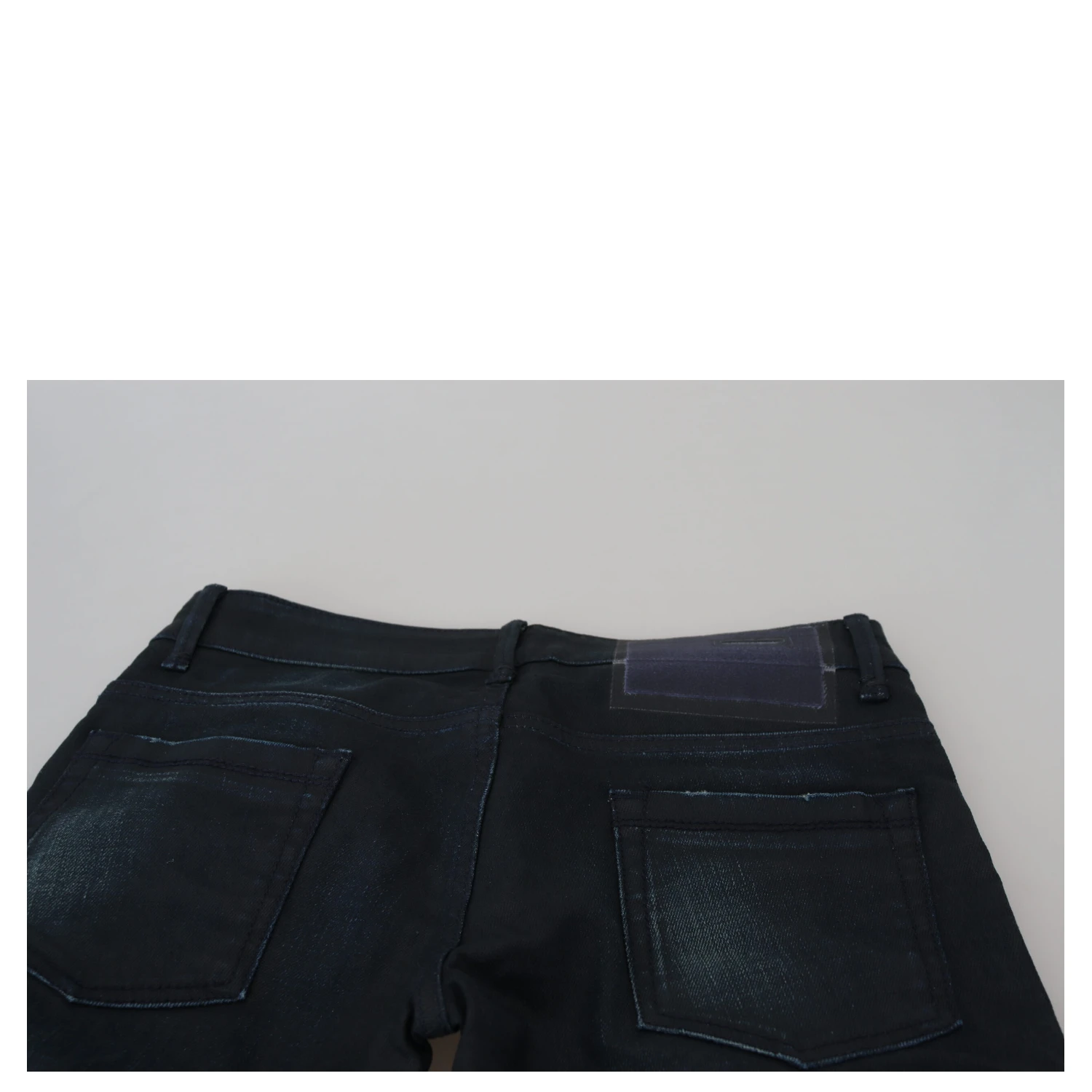 Blue Low Waist Slim Fit Women Denim Jeans