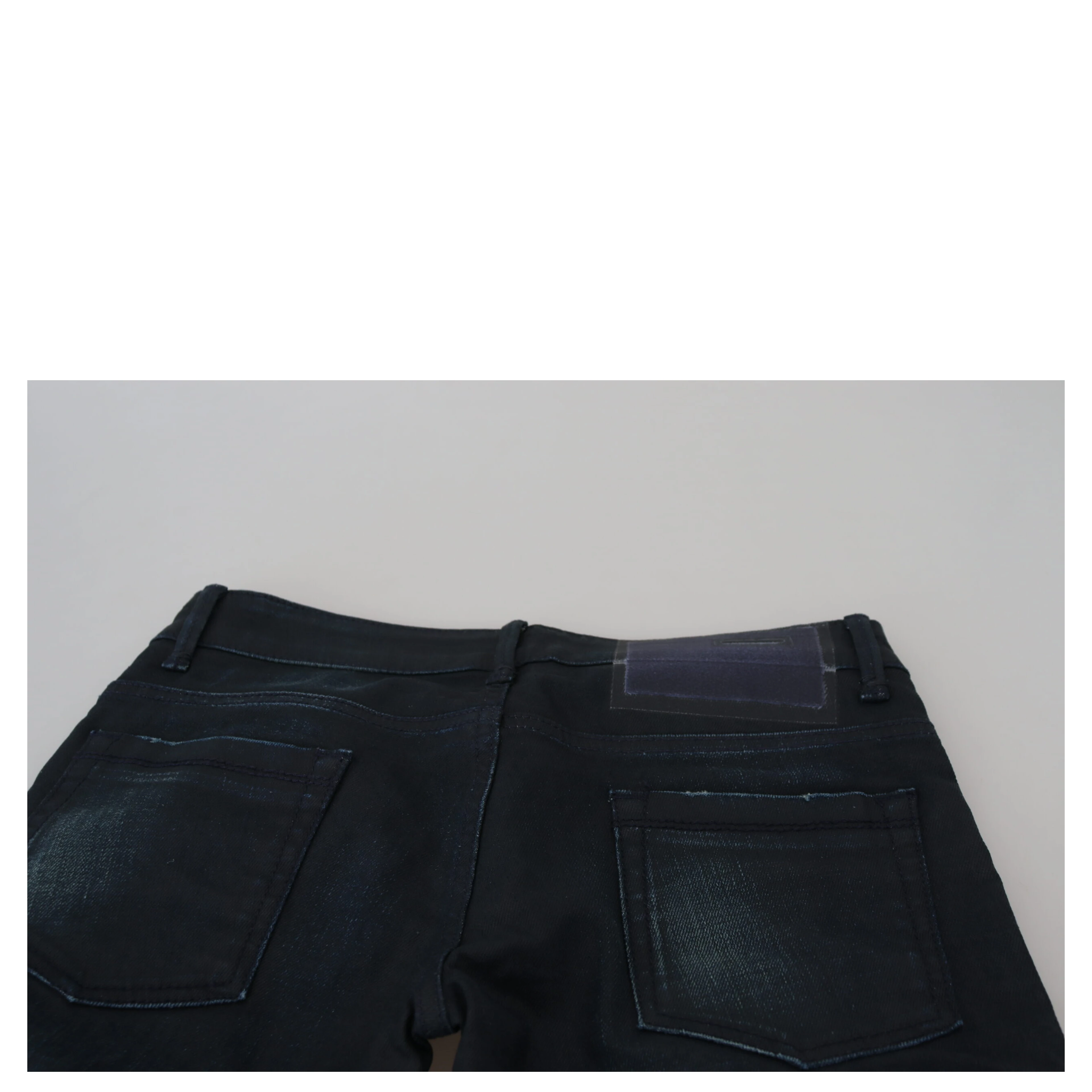 Blue Low Waist Slim Fit Women Denim Jeans