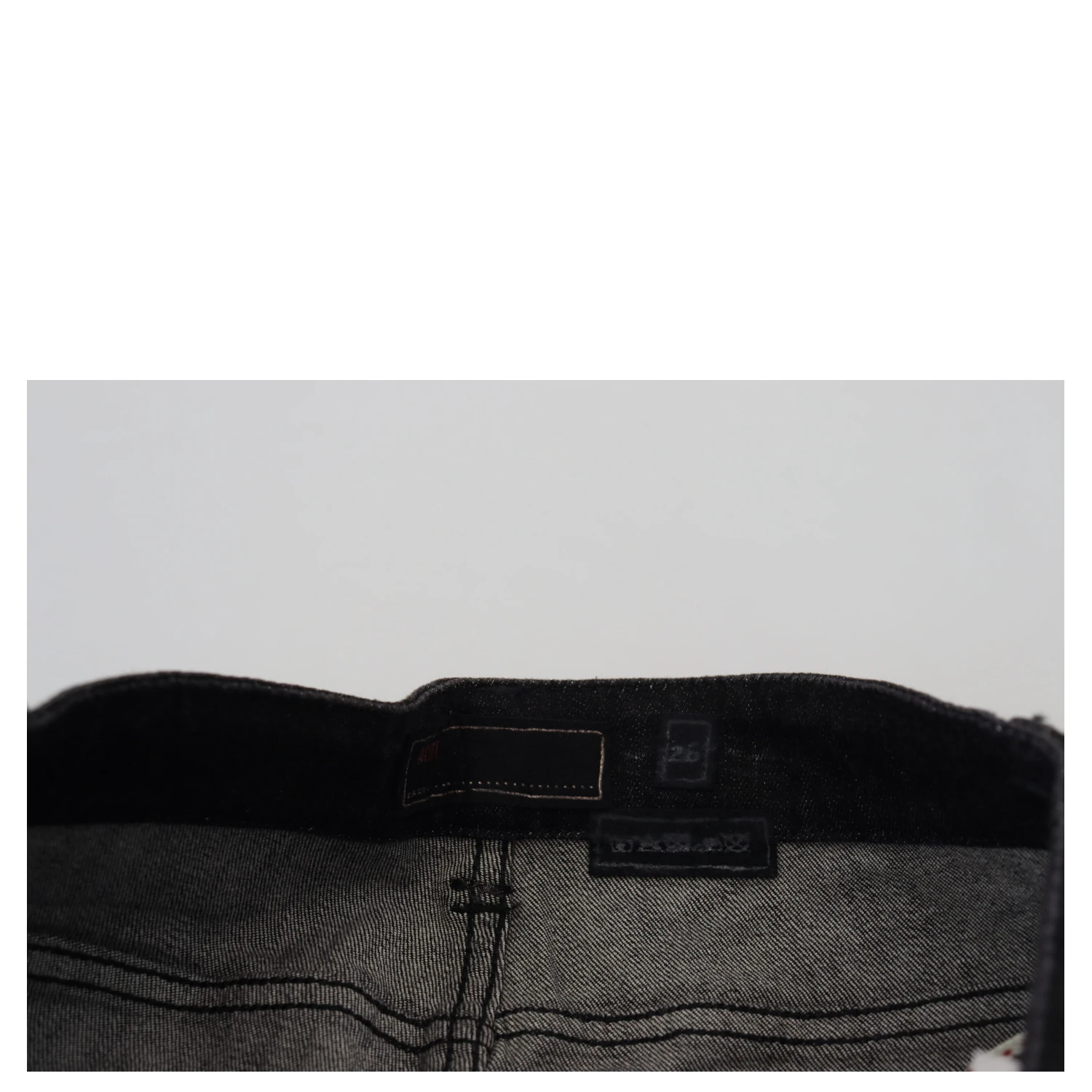 Black Low Waist Slim Fit Cotton Denim Jeans