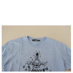 Light Blue Happy New Year 2017 Cotton T-shirt