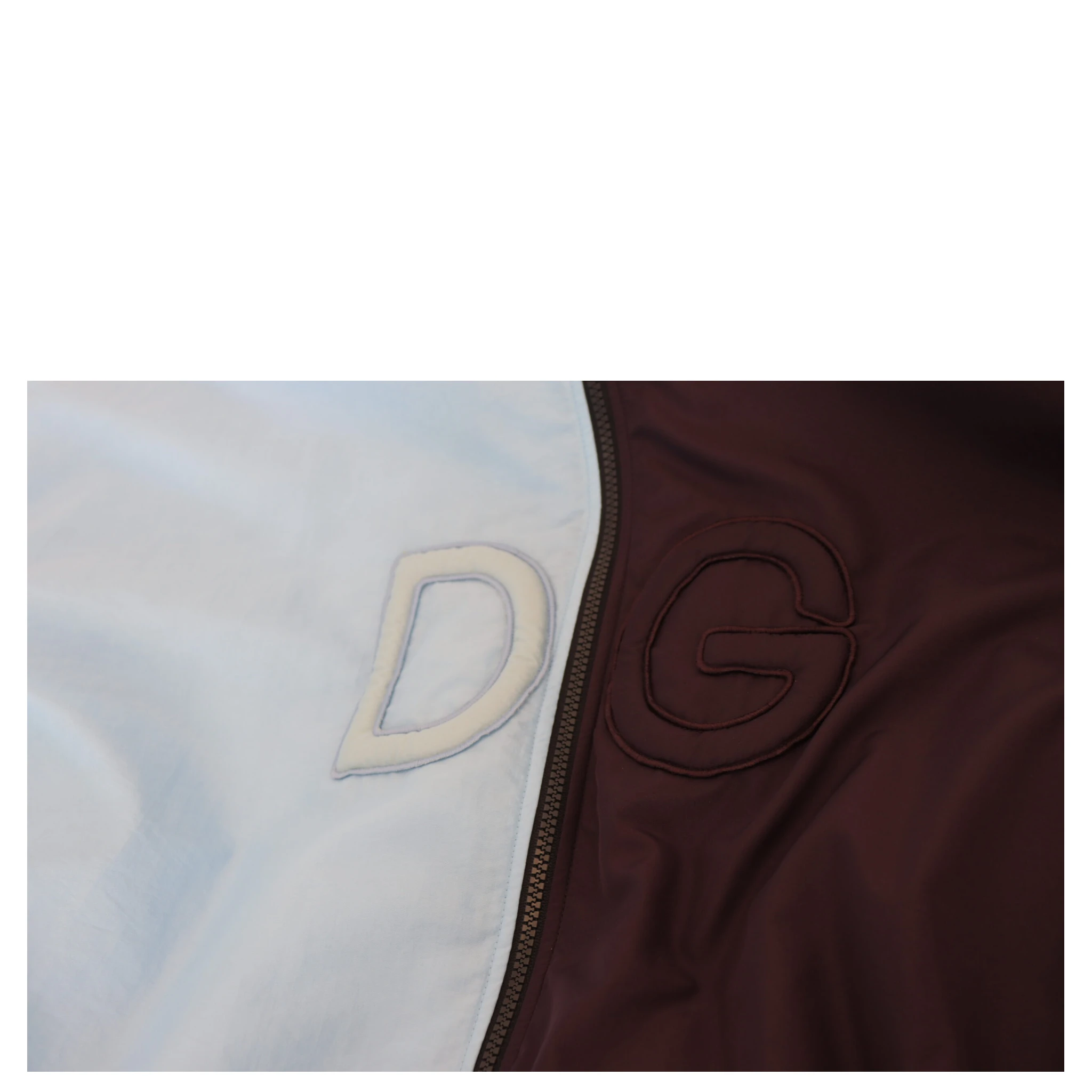 Black Blue DG Hooded Full Zip Men Jacket