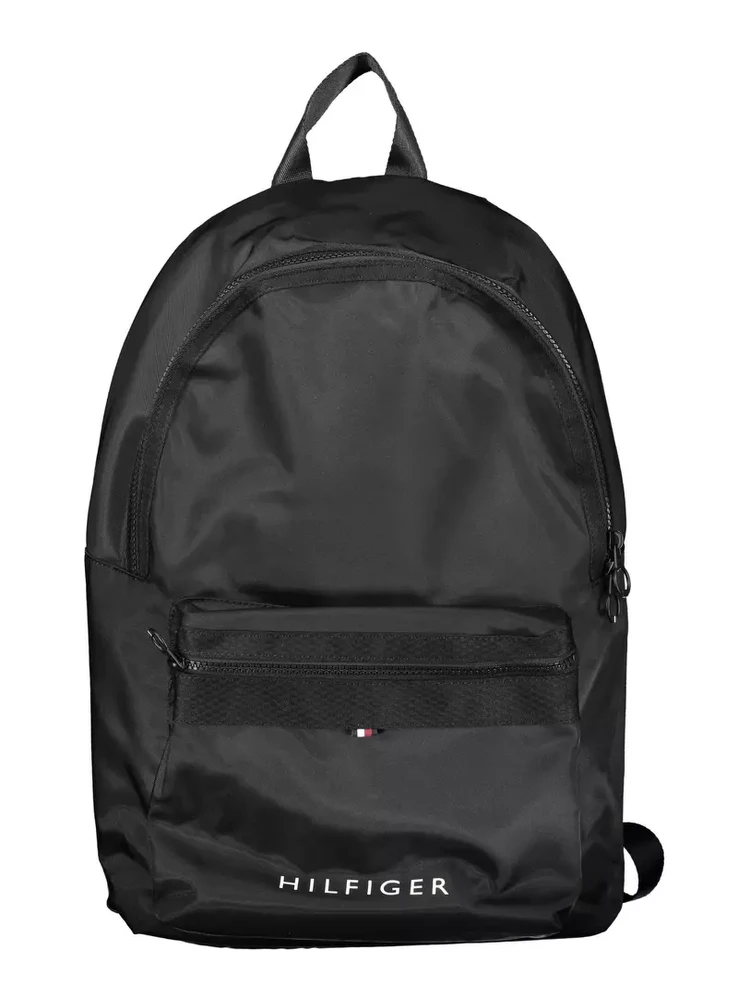 Black Polyester Backpack