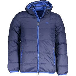 Blue Polyamide Jackets & Coat
