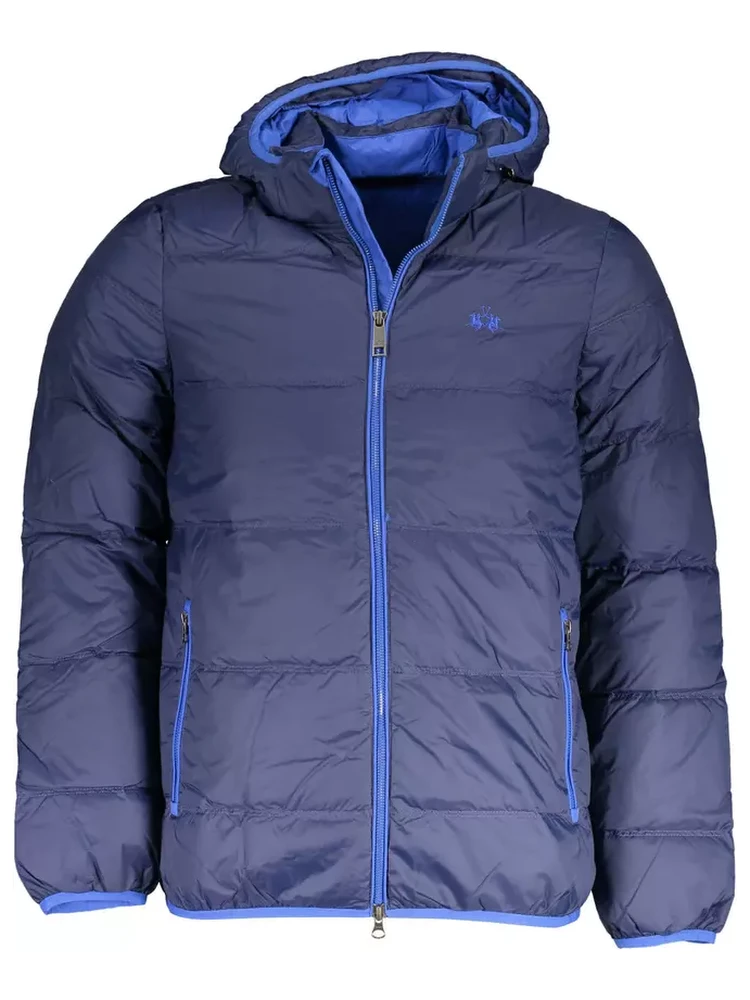 Blue Polyamide Jackets & Coat