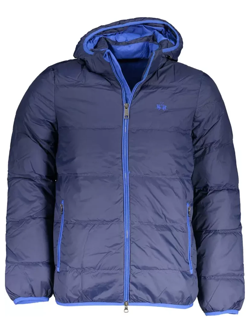 Blue Polyamide Jackets & Coat