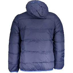 Blue Polyamide Jackets & Coat