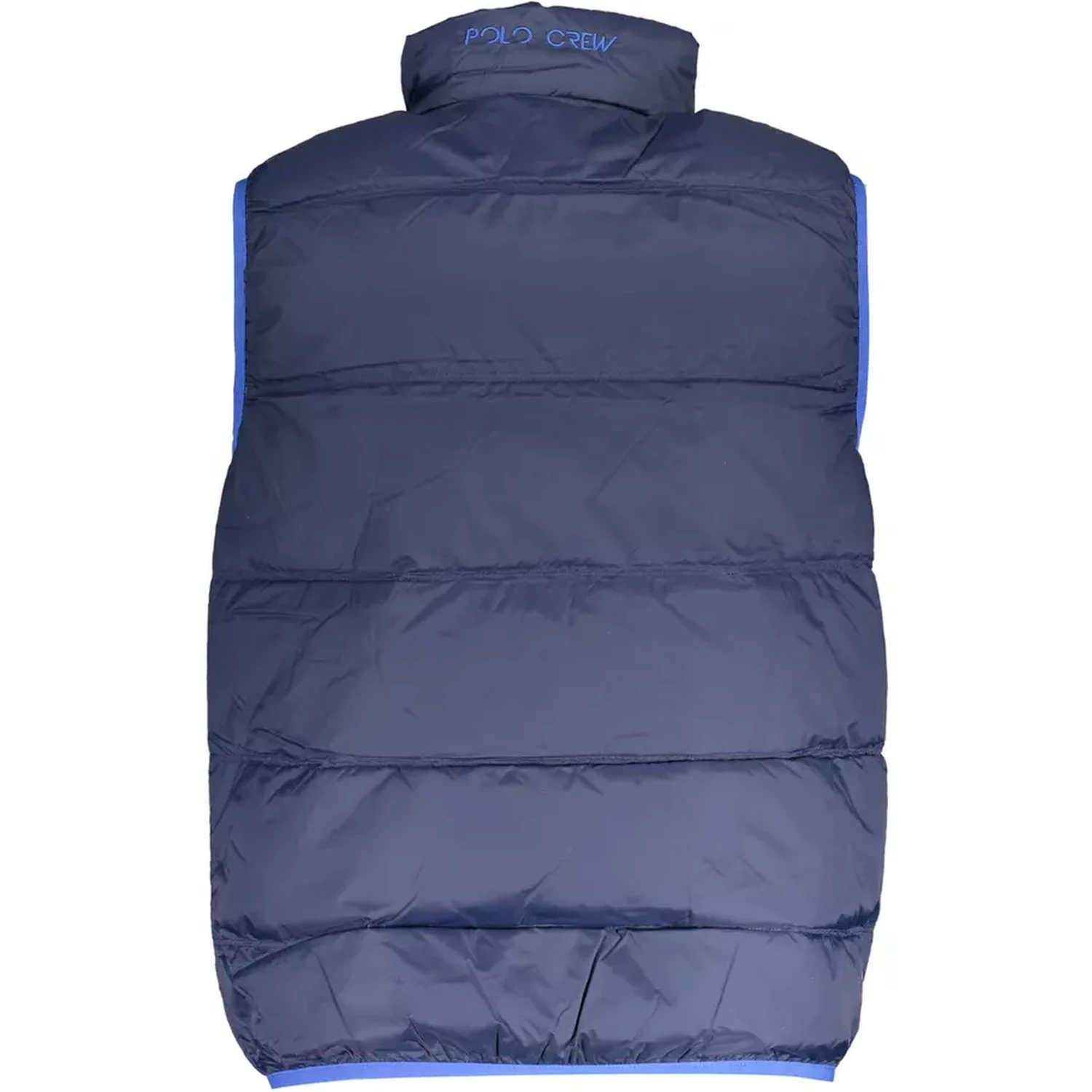 Blue Polyamide Sleveless Jacket