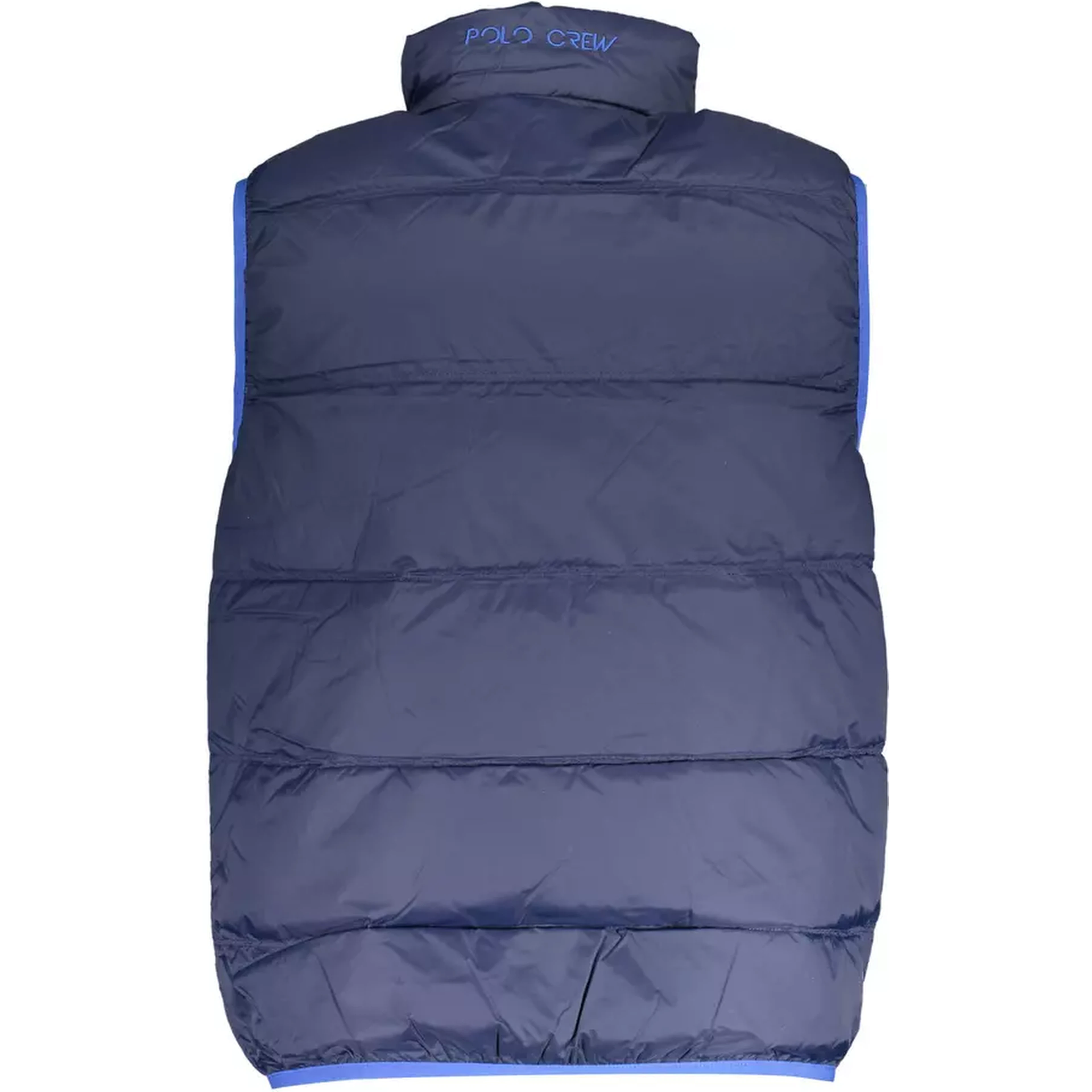 Blue Polyamide Sleveless Jacket