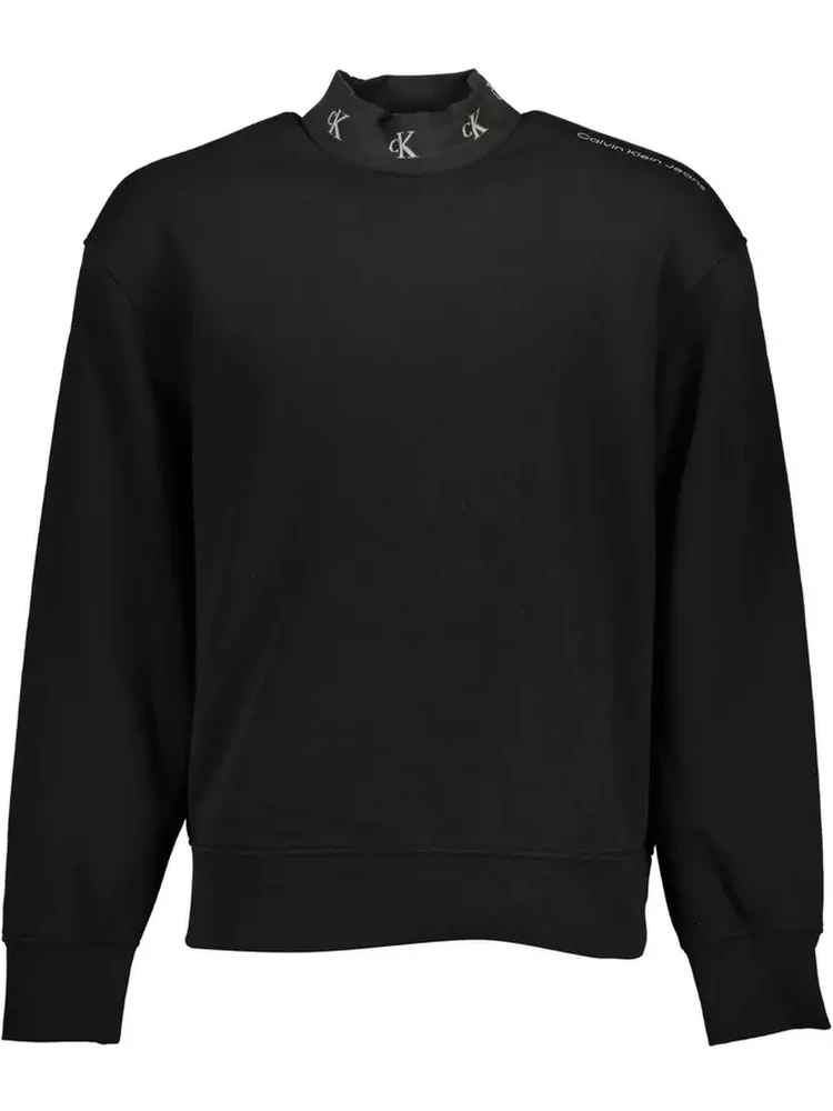 Black Cotton Sweatshirt