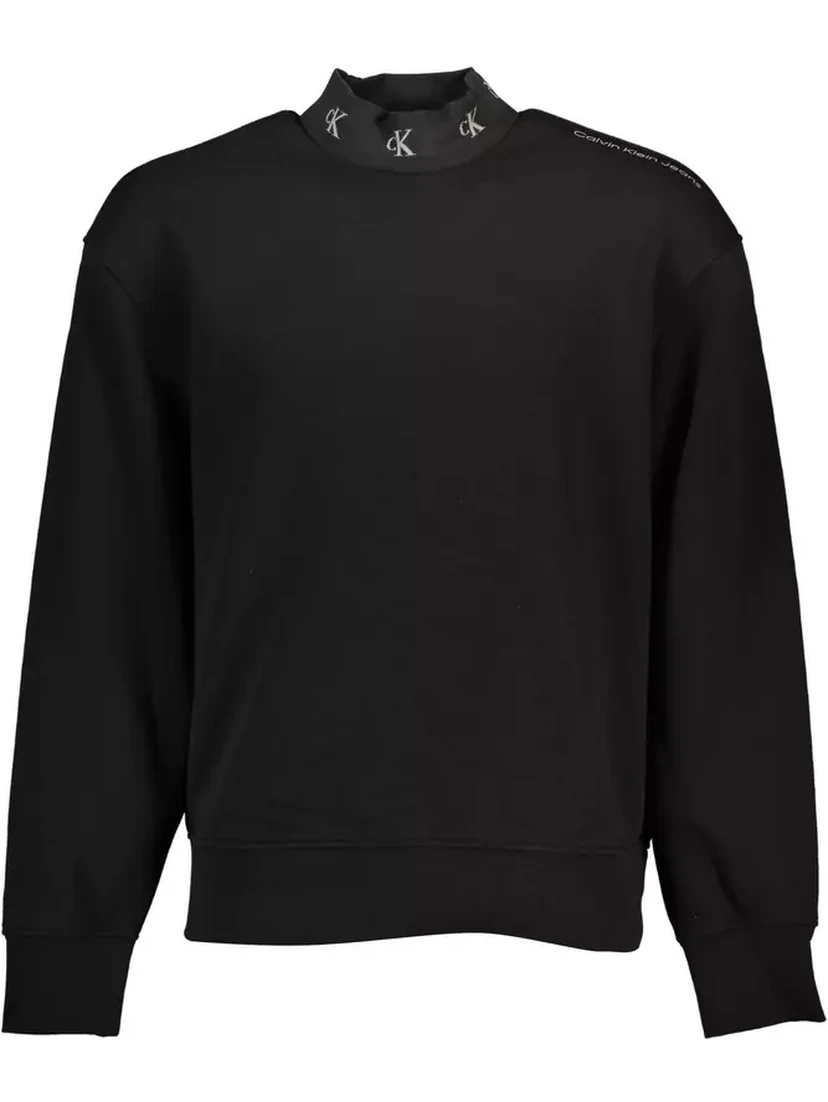 Black Cotton Sweatshirt
