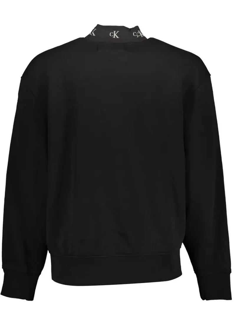Black Cotton Sweatshirt