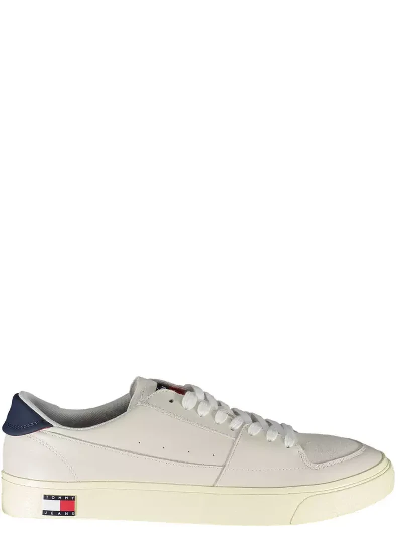 White Polyester Sneaker