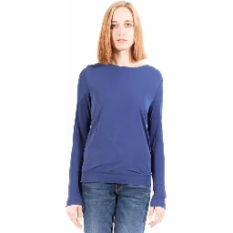 Blue Viscose T-Shirt