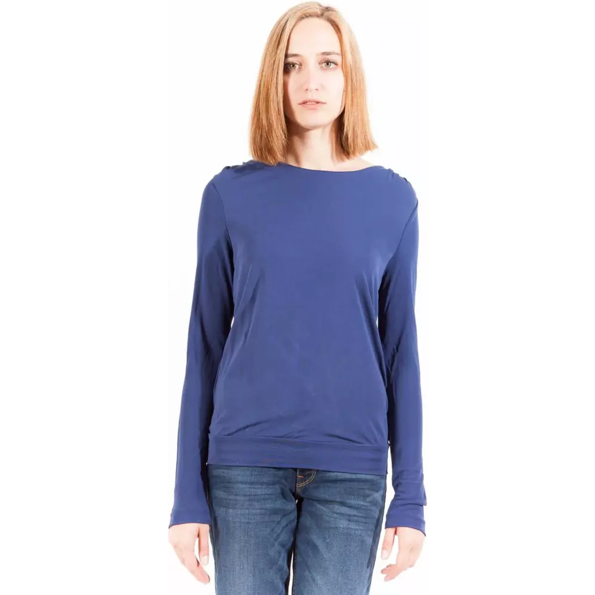 Blue Viscose T-Shirt