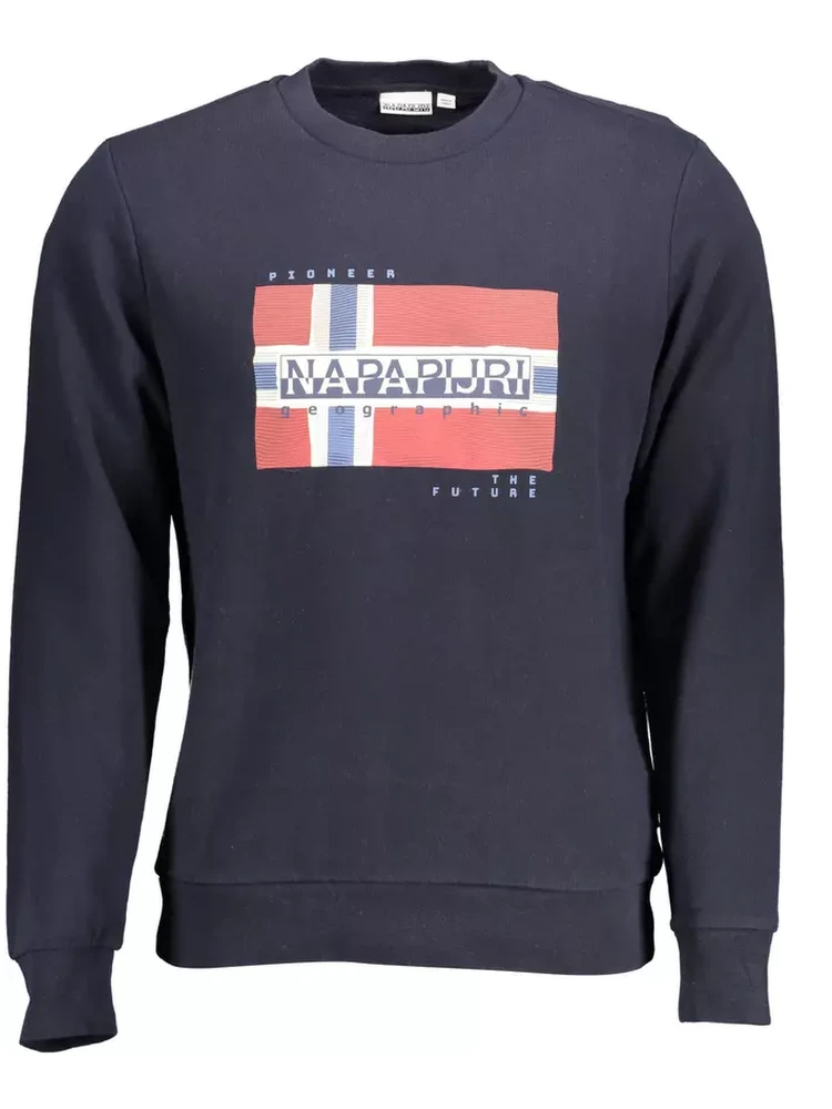 Blue Cotton Sweatshirt