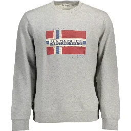 سويت شيرت قطني رمادي