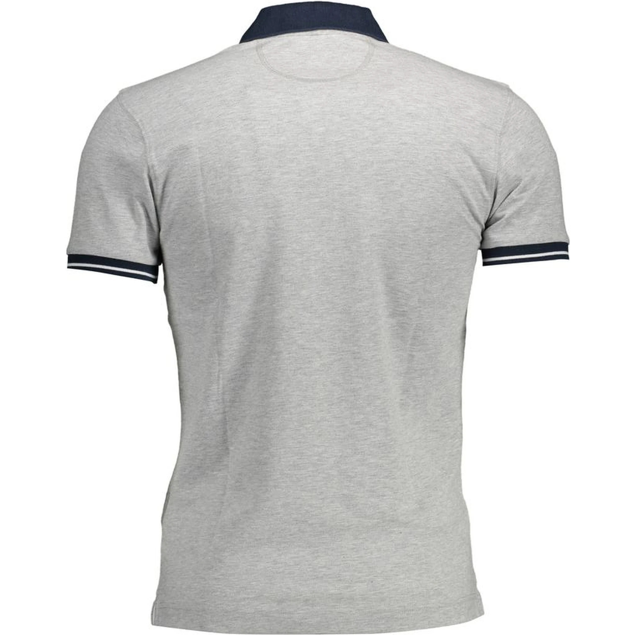 Gray Cotton Polo Shirt