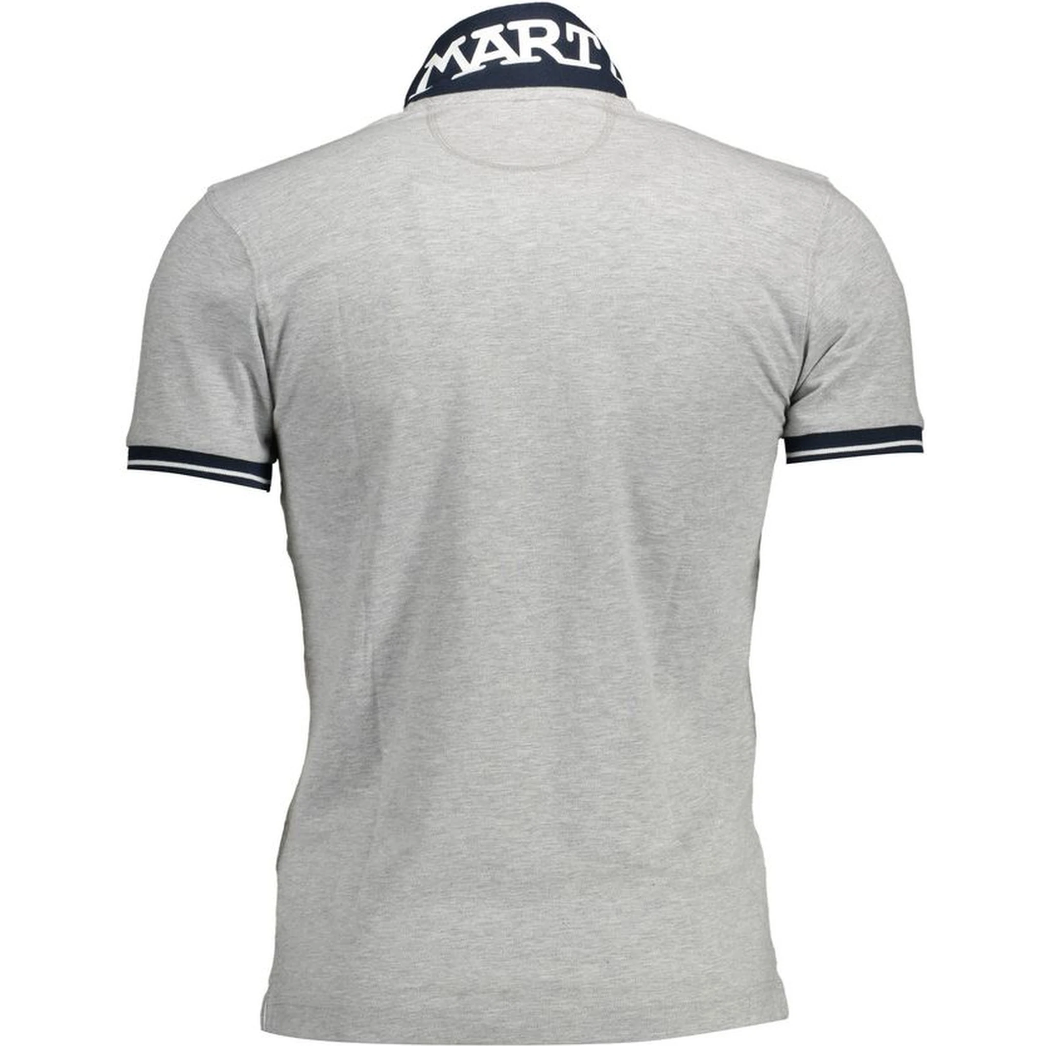 Gray Cotton Polo Shirt
